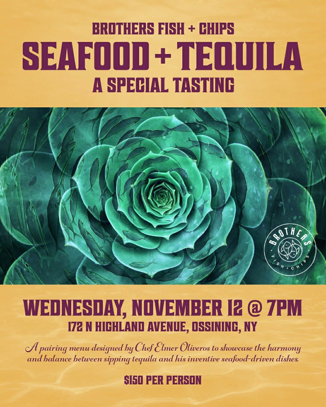 A Table for Us at Brother's Fish.